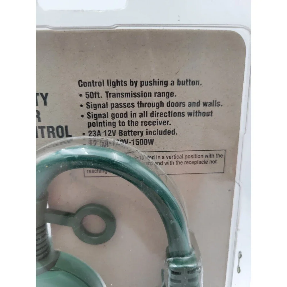 NOS Gem Brand Indoor Outdoor Remote Control For Lights And Decorations